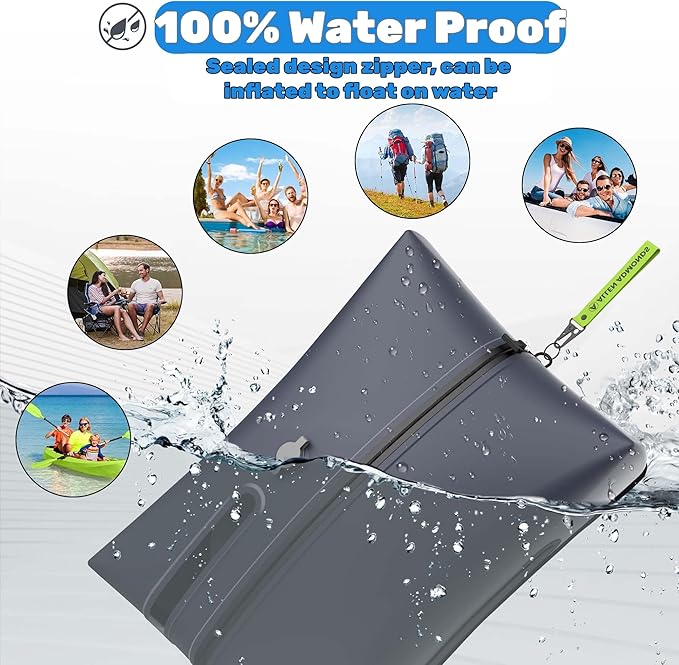 Vacuum Bags for Travel with Electric Pump,34L Waterproof Compression Bags for Carry On Suitcases and Backpack for Air Travel Vacation Camping Boating Outdoor Sports 2 Pack