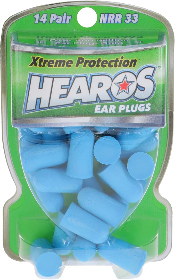 HEAROS Xtreme Ear plugs - Best In Class Noise Cancelling Disposable Foam Earplugs With NRR 33 Hearing Protection, 14 pairs