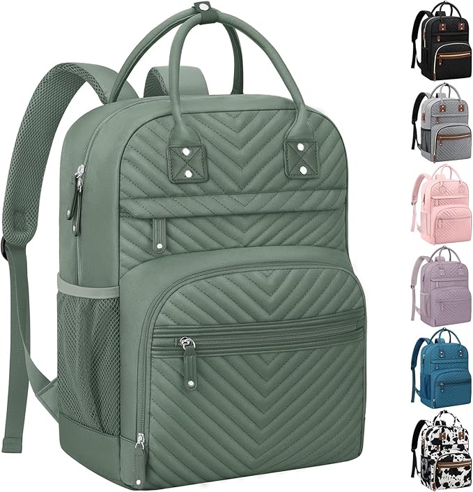 Diaper Bag Backpack Tote with Insulated Pockets for Men Baby Boys Girls Newborn Unisex Tactical Large Capacity, Multifunctional Waterproof Green