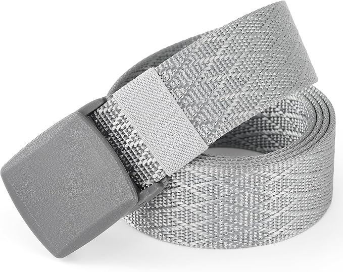 Mile High Life Nylon Web Belt Outdoor Military Belt With TSA Safe Plastic Buckle Belt