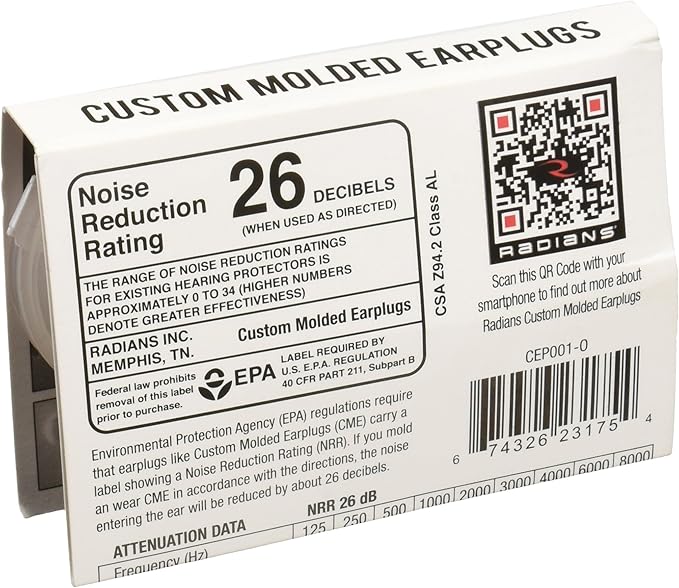 Radians Custom Molded Earplugs