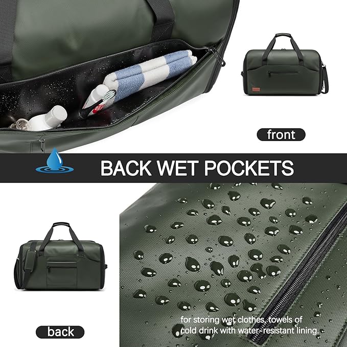 Garment Bags for Travel,45L Carry on Convertible Garment Duffle bag for Men Women - 3 in 1 Hanging Suit Travel Bag with Shoulder Strap