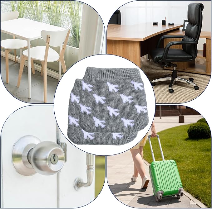 8 Pack Luggage Wheel Covers, Prevent Floor Bed From Getting Dirty and Keep Floors Clean, Universal Sleeve Case