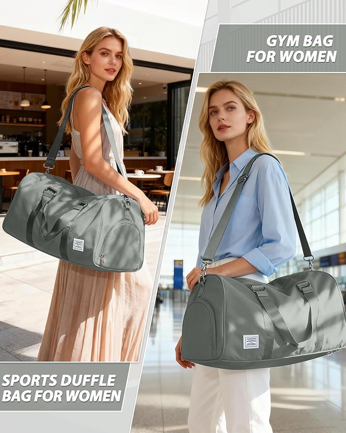 Gym Bag Womens,Travel Duffel Carry on Bag Sport Tote Bag Weekend Overnight Bag