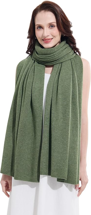 Soft Cashmere Blend Wrap Chic Scarf Stole for Women Wayfarer Travel Extra Large 87"x28"