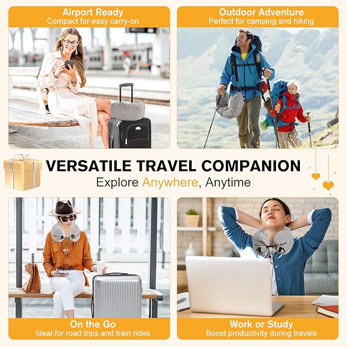 DreamShore Travel Pillow for Extra Luggage: Stuffable Neck Pillow with Adjustable Neck Size | Fits 3+ Days of Travel Essentials | Transformable Carry-On Solution | Soft Velvet Cover | No Filler