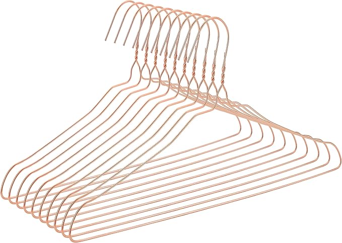 Mr. Pen- Rose Gold Metal Hangers, 10 Pack - Wire Coat Hangers for Clothes