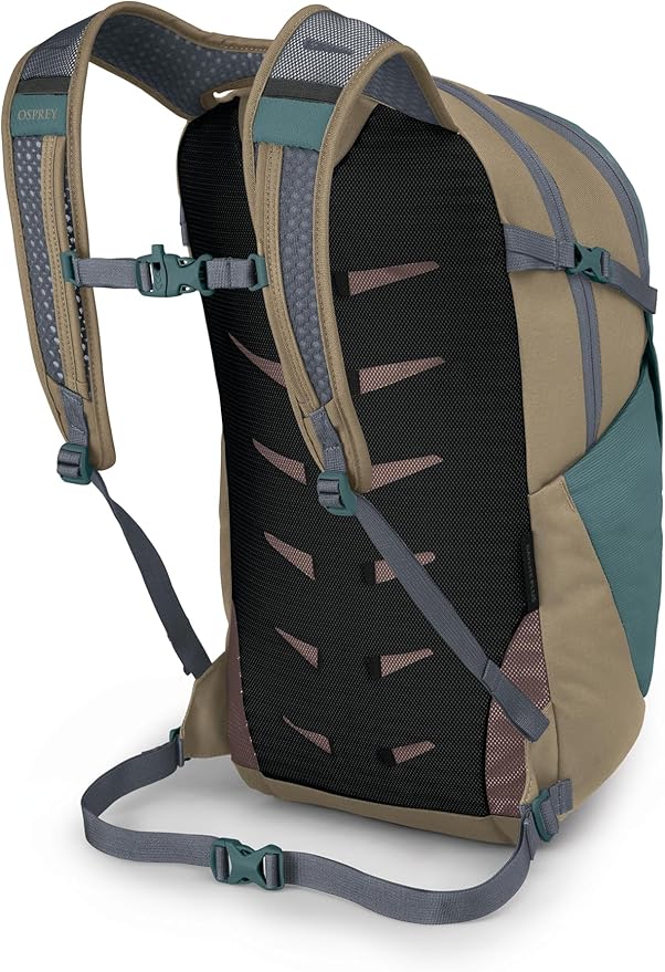 Osprey Daylite Plus Commuter Backpack - Lightweight, Everyday Pack with Laptop Sleeve and Water Bottle Pockets - Ideal for Campus, Work, and Travel with Versatile Storage, Cascade Blue/Latte Brown