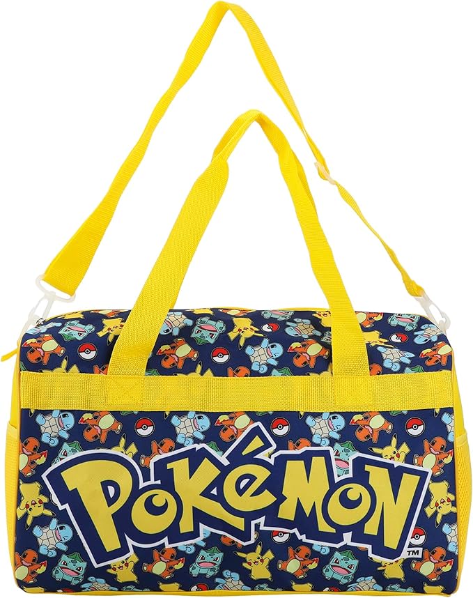 Bioworld Pokémon Youth 3-Piece Pilot Case Duffle Bag & Luggage Tag Carry On Travel Set