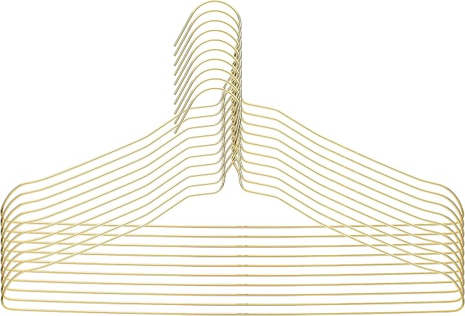 Mr. Pen Gold Metal Hangers - 10 Pack, Wire Coat Hangers for Clothes