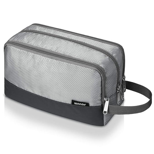 Toiletry Bag for Men Hanging Dopp Kit Water Resistant Shaving Bag Small Toiletry Bag for Traveling (Grey)