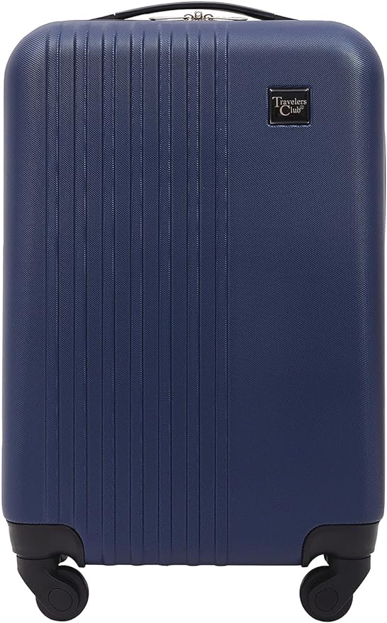 Travelers Club Cosmo Luggage, Navy Blue - 20 Inch, 20-Inch