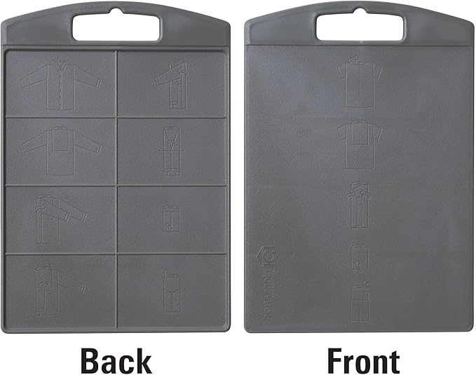 Household Essentials 195 Shirt Folding Board For T-Shirts, Polos And Dress Shirts, Black
