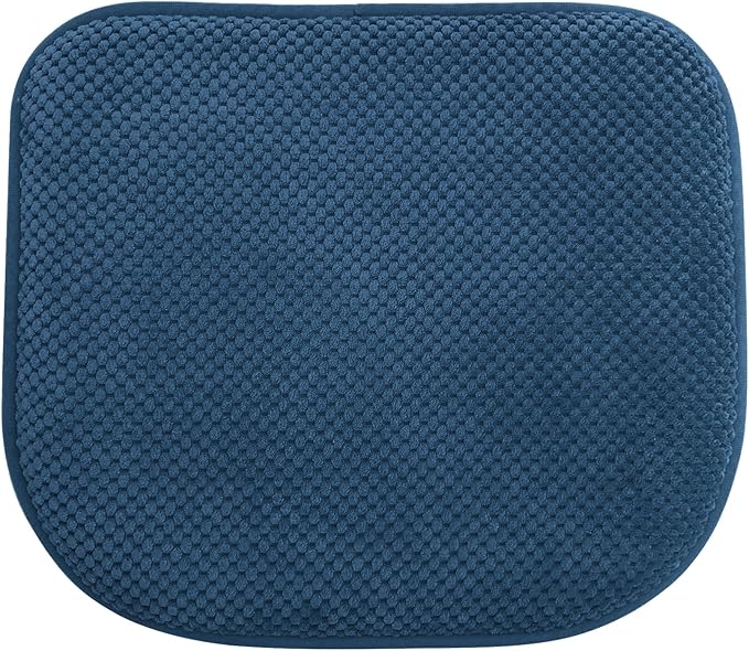 Blue Foam Seat Cushions Kitchen Chairs Pads for Dining Chairs Non Slip Office Seat Cushions Washable U Shaped Soft Thick Large Metal Wooden Chair Cushions,17" x 15"