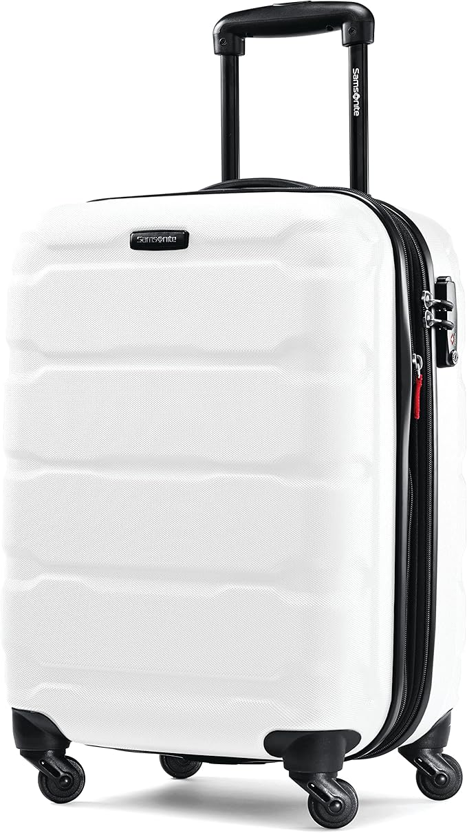 Samsonite Omni PC Hardside Expandable Luggage with Spinner Wheels, Carry-On 20-Inch, White