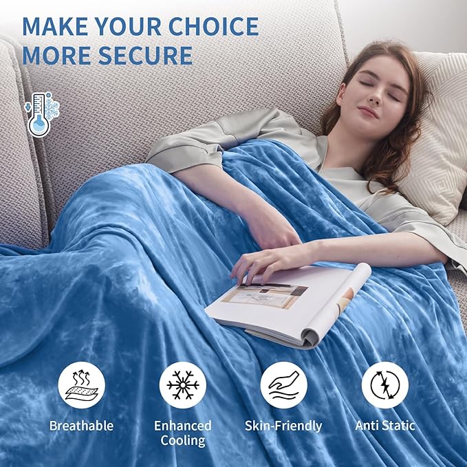 Guohaoi Cooling Blanket (90"x90"Queen Size) for Hot Sleepers and Night Sweats,Decortive Tie Dye,Arc-Chill Q-Max >0.5Cool Fiber,Ultra Cold Breathable,Comfortable,Keep Cool,All-Season