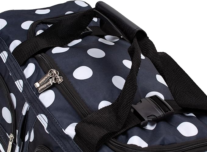 Rockland Rolling Duffel Bag, Black, 22"