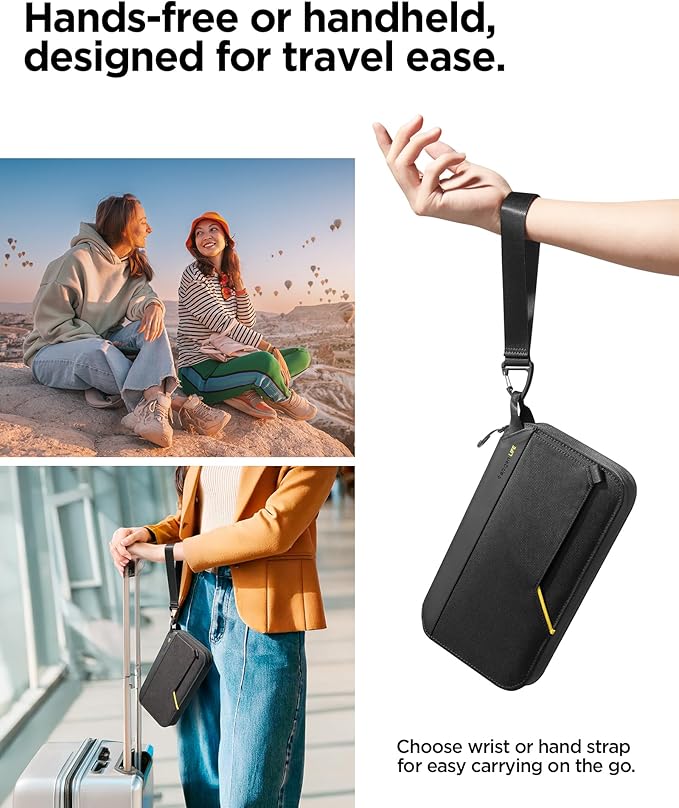 Spigen Life for Passport Card Cover Holder with RFID Blocking Technology Wallet Travel Documents Organizer Protector Accessories, SIM Card Pin Included