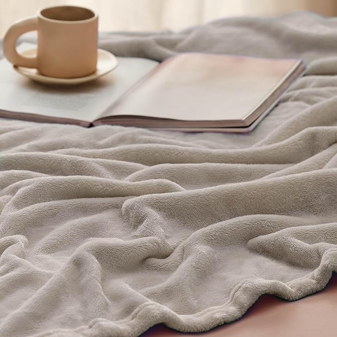 Bedsure GentleSoft Fleece King Size Blankets for Bed Oxford Tan - Soft Lightweight Plush Cozy Fuzzy Luxury Microfiber, 108x90 inches