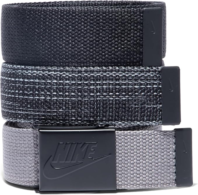 Nike Men's 3 Pack Web Belt