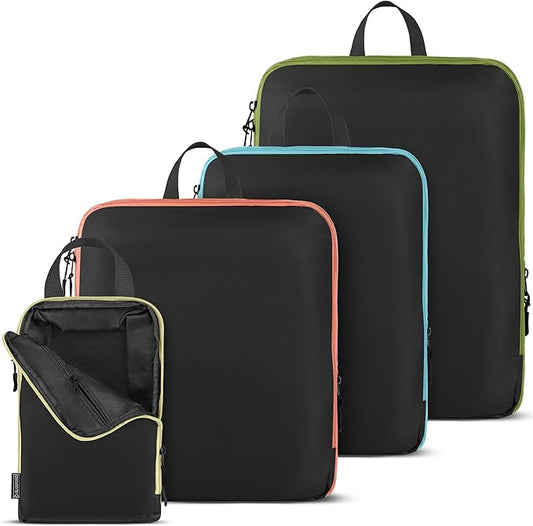Compression, 4 Set/6 Set Packing Cubes for Carry on Suitcase, Organizer Bags Set
