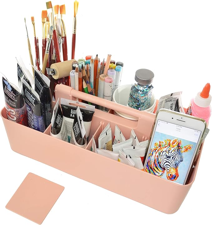 Enjoy Office Desk Storage Organizer 8 compartments Box DIY Box Remote Cosmetic Holder Pen Pencil Stationery Basket -Made In USA