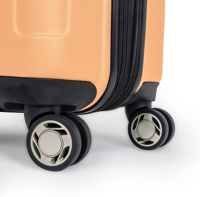 Kenneth Cole REACTION Renegade Luggage Expandable 8-Wheel Spinner Lightweight Hardside Suitcase, Dreamsicle, 2-Piece Set (20"/28")