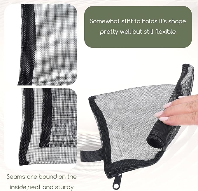4 Pcs Small Mesh Makeup Bag with Zipper Mini Cosmetic Bags for Lipsticks Purse Organizer Pouches Small Travel Kit Storage Pouch Multipurpose Nylon Bag Beauty Makeup Cosmetic Accessories Organizer