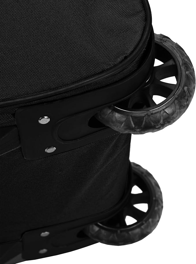 Rockland Rolling Duffel Bag, Black, 22"