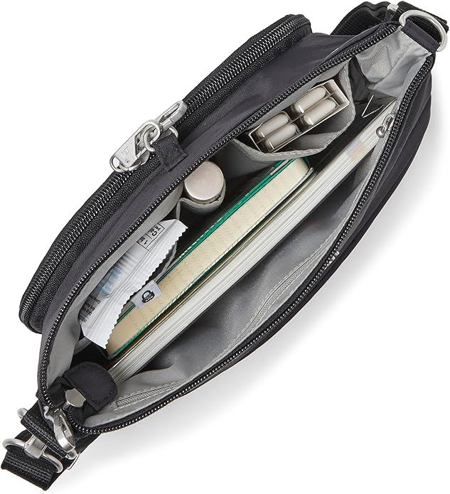 Baggallini womens Securtex Anti-theft Memento Crossbody Bag