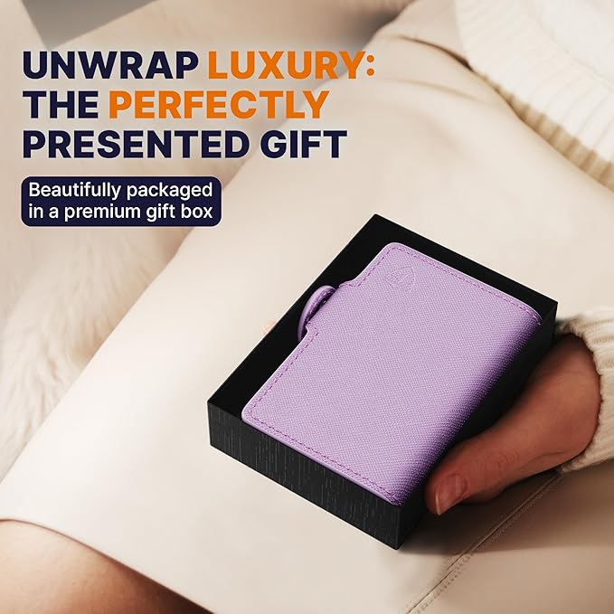 Conceal Plus Pop Up Wallet for Women – Slim Wallet for Small Purse & Crossbody Bag with Quick Card Access and RFID Blocking – Compact Card Holder (4-6 Card Capacity)