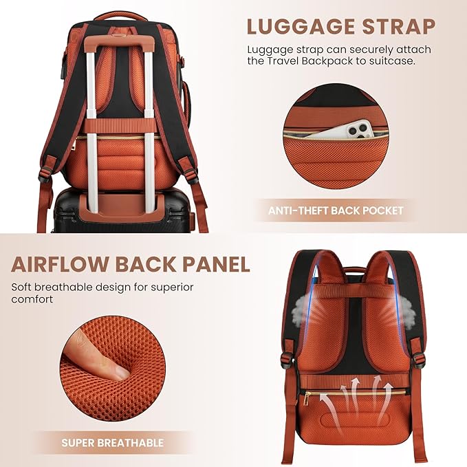 YAMTION Luggage Sets 6 Piece,Hardside 20In Suitcase with Spinner Wheels,TSA Lock,Carry On Suitcase Travel Essentials for Personal Items