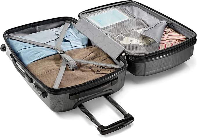 Samsonite Winfield 2 - 20-Inch Hardside Luggage with 360° Spinner Wheels, TSA Lock, Airline Approved - Charcoal