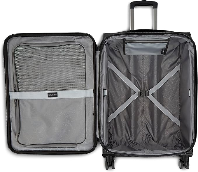 Samsonite Ascella 3.0 Softside Expandable Luggage with Spinner Wheels, CO EXP Spinner, Black