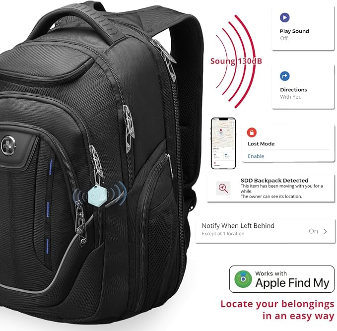 Swissdigital Design Large Travel Backpack For Men， TSA Business Laptop Backpack With Finder color random| J16BTBT013-01