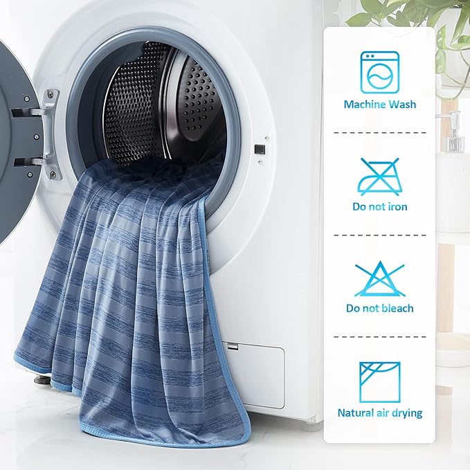 Guohaoi Cooling Blanket (90"x108"King Size) for Hot Sleepers,Absorbs Heat to Keep Body Cool for Night Sweats,100% Oeko-Tex Certified Cool Fiber,Breathable,Comfortable,All-Season.