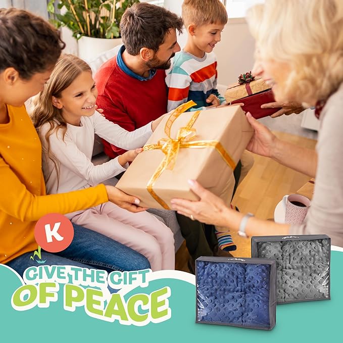 5lb Weighted Blanket for Kids (Blue) 19x22 Inch, Plush Minky Weighted Lap Pad with Travel Bag for Ages 4-10