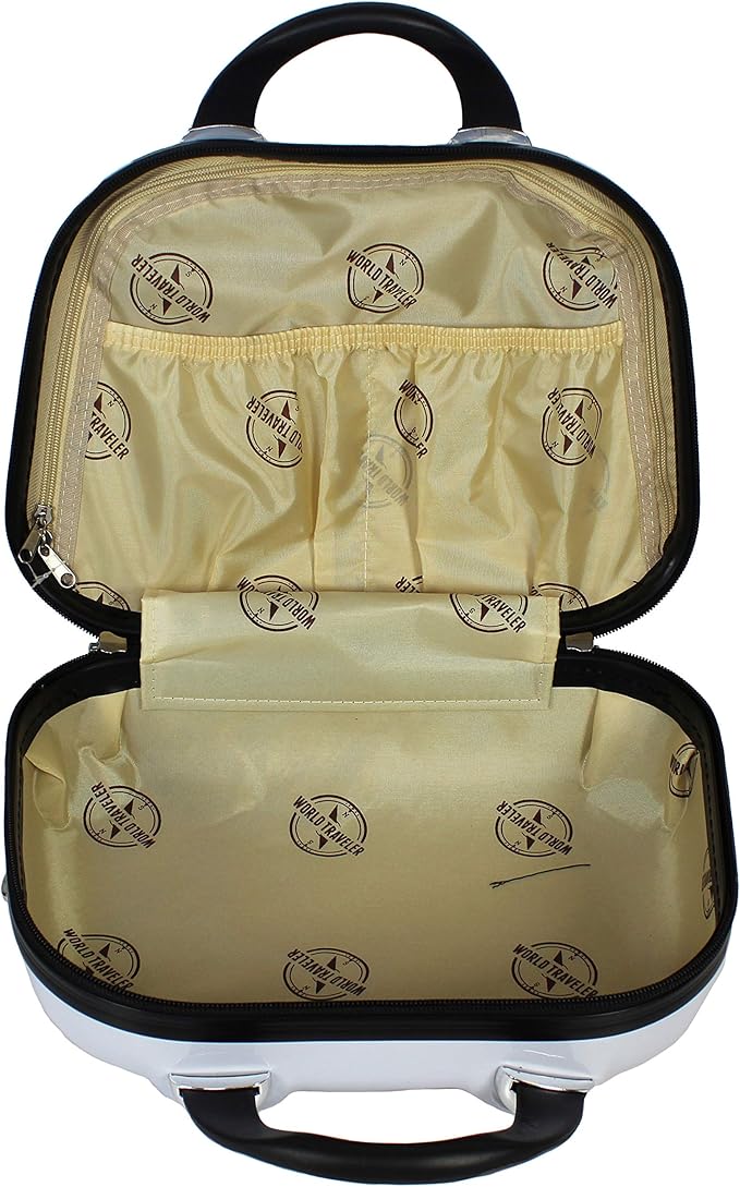 World Traveler Butterfly 13-Inch Polycarbonate Hardside Cosmetic Case Shoulder Tote