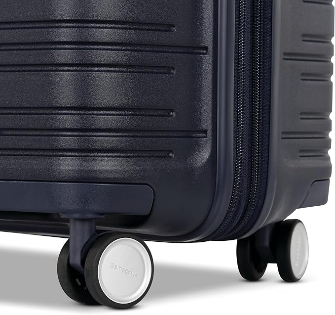 Samsonite Elevation Plus - Carry-On Hardside Luggage with QuickEntry™ Front Compartment - Scratch Resistant Polypropylene Shell, AirTag Holder, TSA Lock, Airline Approved - Midnight Blue