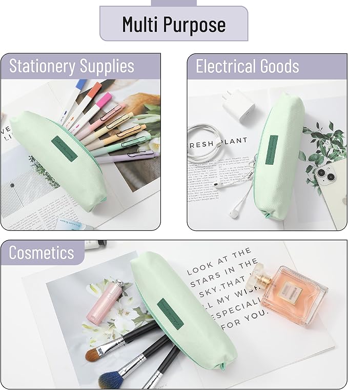 Mr. Pen- Cute Pencil Case Pouch, Laurel Color, Multipurpose Canvas Bible Pencil Pouch