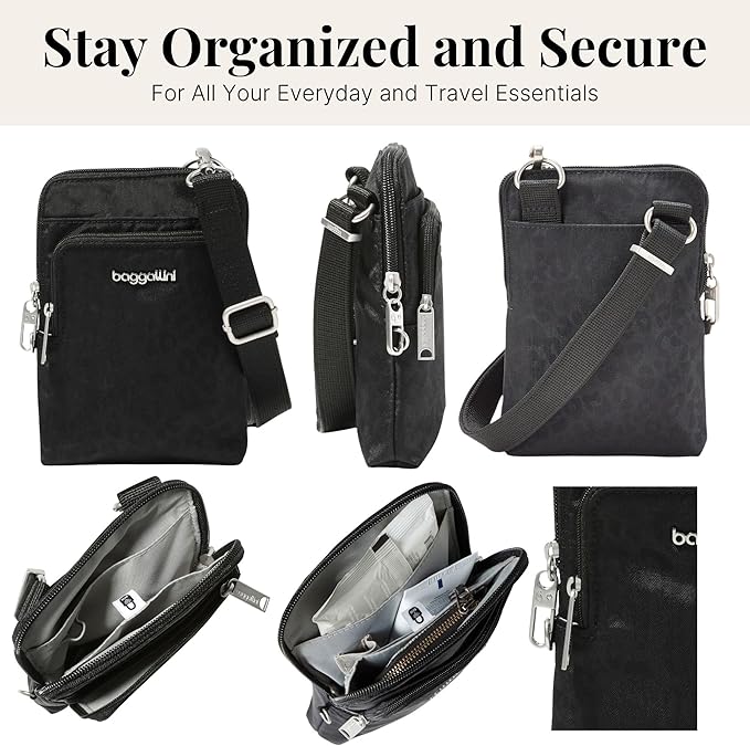 Baggallini Women's Securtex Anti-theft Activity Crossbody Bag