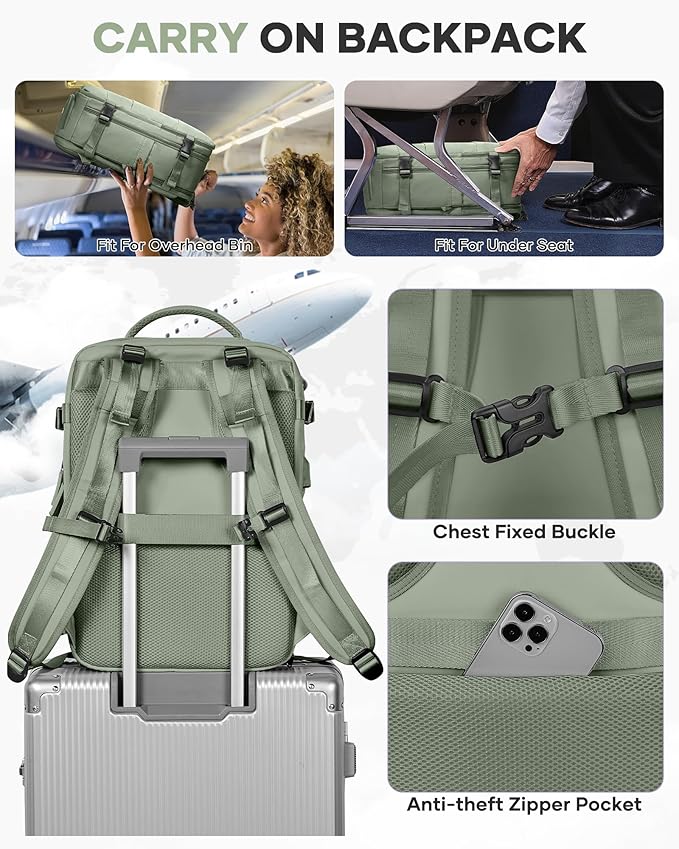 coofay Vacuum Backpack Travel with Pump Vacpack Travel Backpack with Vacuum System Mochila de Viaje Compresion al Vacio Easyvacpack Airbag Backpacks for Traveling Carry on Luggage