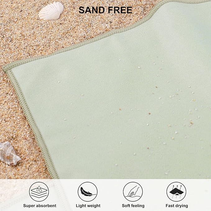 Rainleaf Microfiber Towel Perfect Travel & Gym & Camping Towel. Quick Dry - Super Absorbent - Ultra Compact - Lightweight. Suitable for Trip, Beach, Shower, Backpacking, Pool