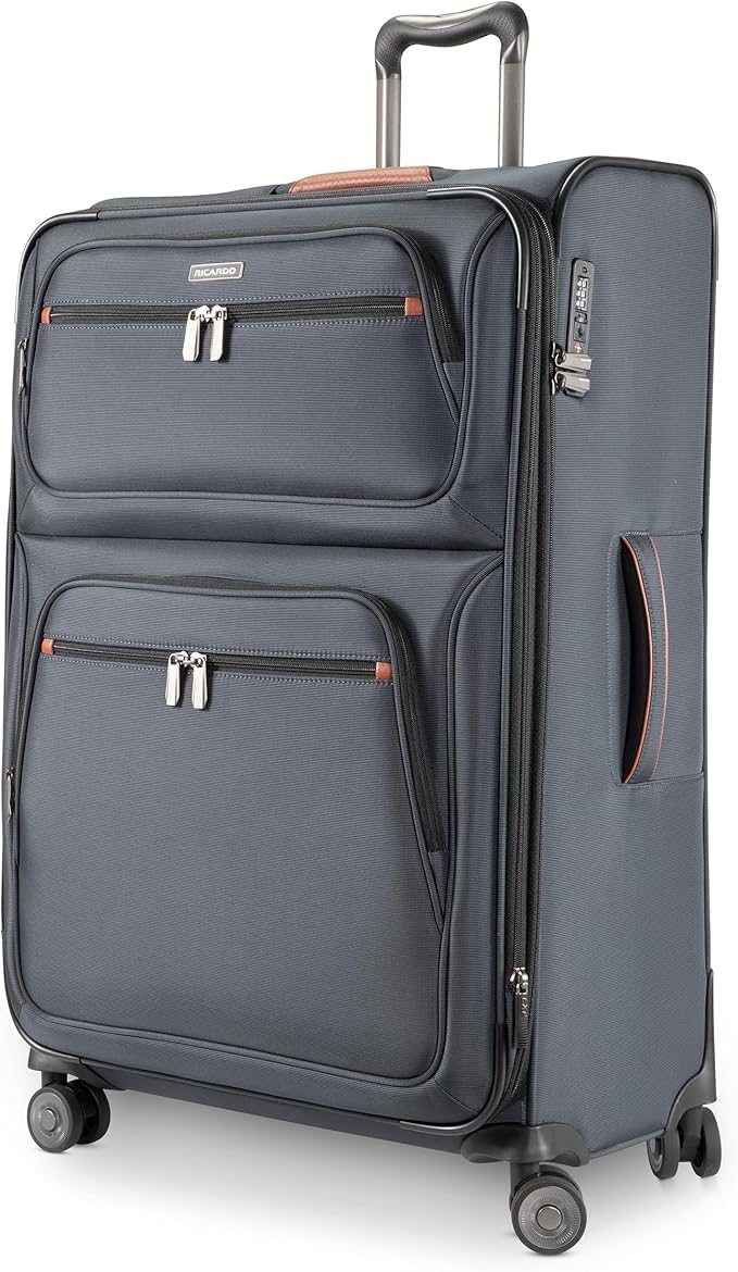Ricardo Beverly Hills Montecito 3.0 Softside Luggage Collection – Expandable Suitcases with Wheels and TSA Lock, 29" Large Check-In, Graphite