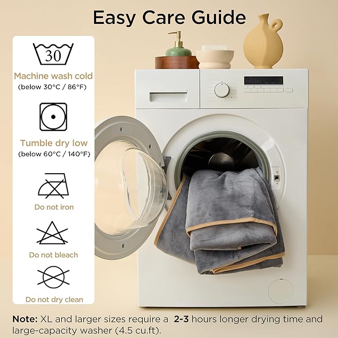Bedsure Waterproof Dog Blankets for Extra Large Dogs - XL Cat Blanket Washable for Couch Protection, Sherpa Fleece Puppy Blanket, Soft Plush Reversible Throw Furniture Protector, 50x60, Grey