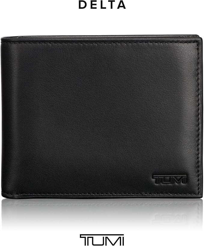 TUMI - Delta Global Removable Passcase Wallet - Leather Wallet - RFID Blocking - ID Window & Card Slots - 4" x 5" x 1" - Black