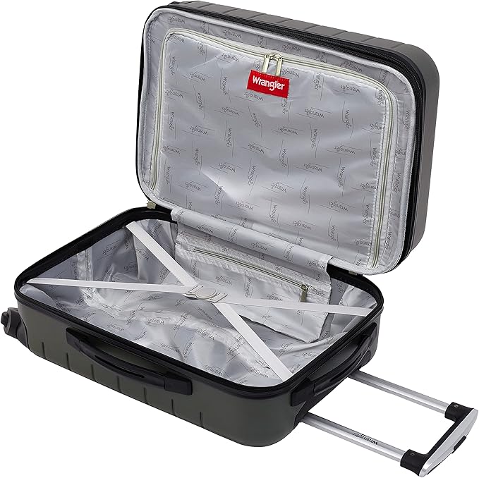 Wrangler Smart Spinner Hardside Luggage, 2 Piece Set, Deep Depths