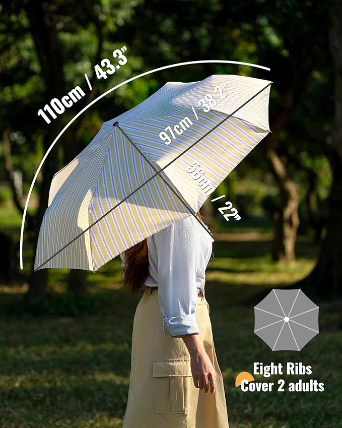 Travel Compact Umbrella Windproof - Portable Automatic for Rain, Folding Umbrella for Men and Women, Portable 210T Fabric