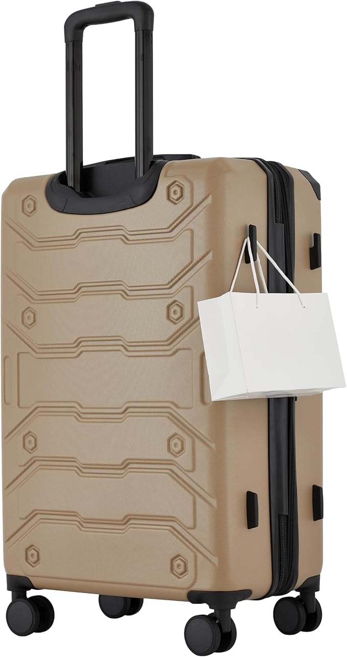 Wrangler ATG Trailway Expandable Hardside Luggage, Tannin, 22" Carry-On