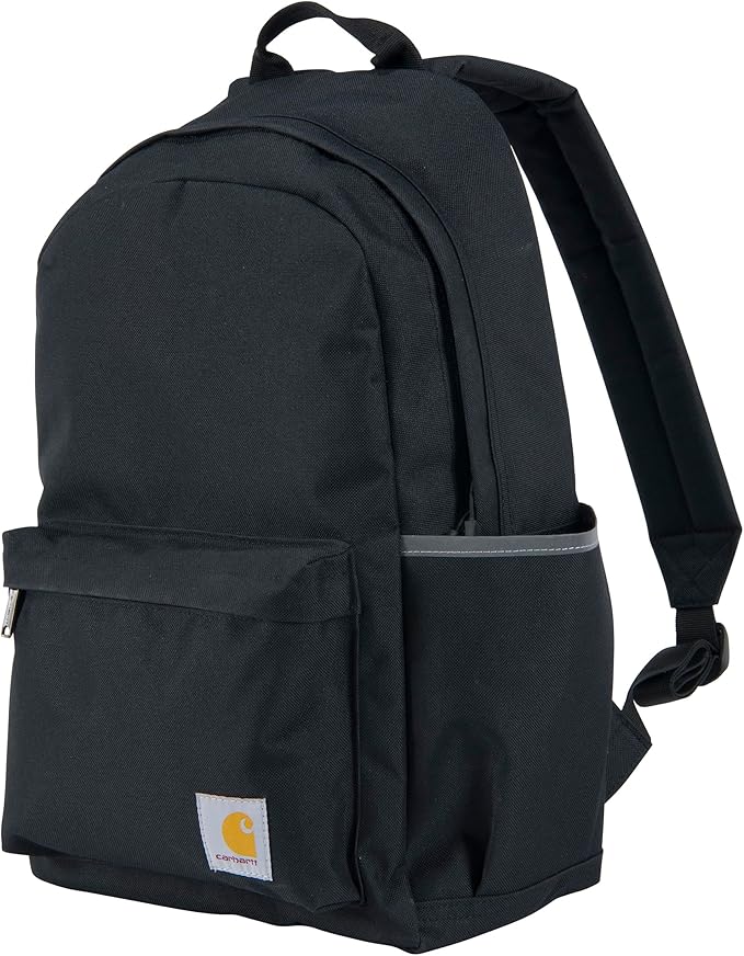 Carhartt 21L Classic Laptop Backpack, Water-Resistant Pack W/ 15" Laptop Sleeve and Organizational Compartments, Black